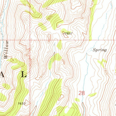 United States Geological Survey Marys River Basin NW, NV (1968, 24000-Scale) digital map