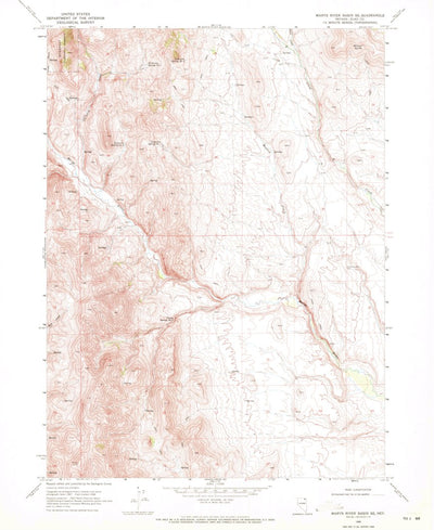 United States Geological Survey Marys River Basin SE, NV (1968, 24000-Scale) digital map
