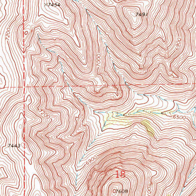 United States Geological Survey Marys River Basin SE, NV (1968, 24000-Scale) digital map