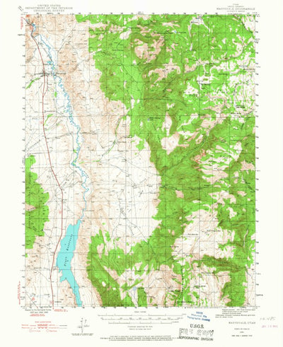 United States Geological Survey Marysvale, UT (1945, 62500-Scale) digital map