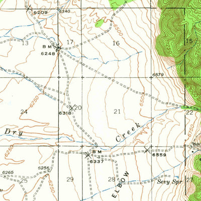 United States Geological Survey Marysvale, UT (1945, 62500-Scale) digital map