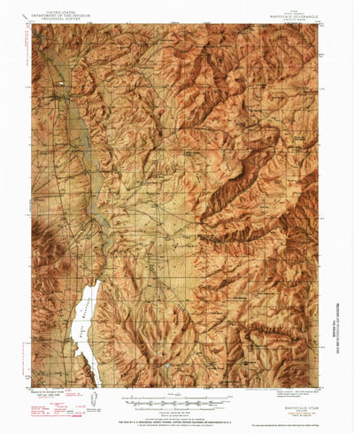 United States Geological Survey Marysvale, UT (1947, 62500-Scale) digital map