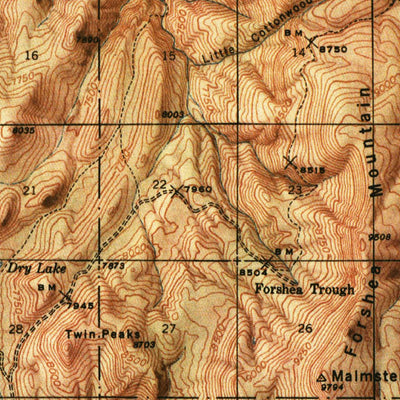 United States Geological Survey Marysvale, UT (1947, 62500-Scale) digital map