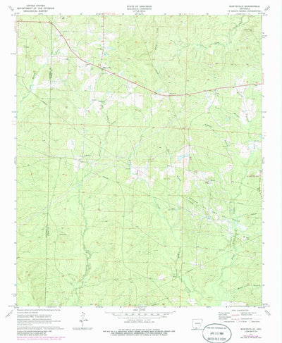 United States Geological Survey Marysville, AR (1971, 24000-Scale) digital map