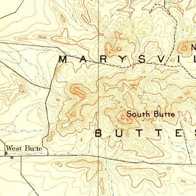 United States Geological Survey Marysville, CA (1888, 125000-Scale) digital map