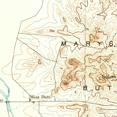 United States Geological Survey Marysville, CA (1894, 125000-Scale) digital map