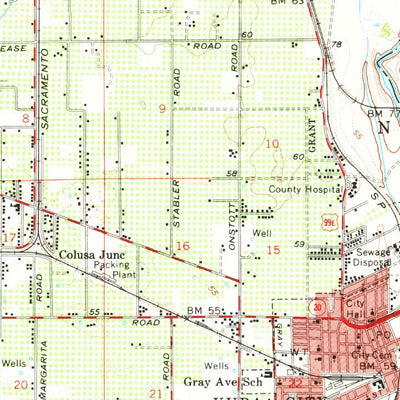 United States Geological Survey Marysville, CA (1952, 62500-Scale) digital map