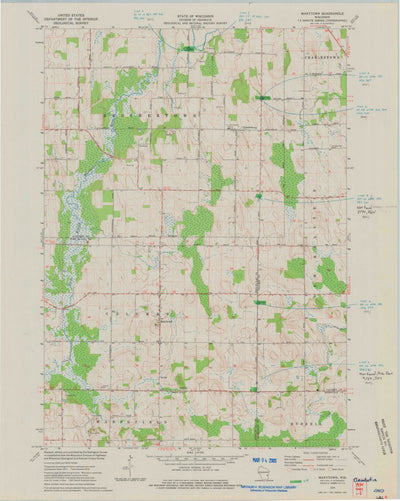 United States Geological Survey Marytown, WI (1974, 24000-Scale) digital map