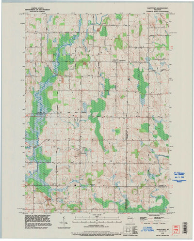 United States Geological Survey Marytown, WI (1992, 24000-Scale) digital map