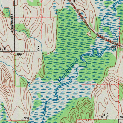 United States Geological Survey Marytown, WI (1992, 24000-Scale) digital map