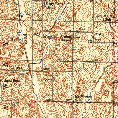 United States Geological Survey Maryville, MO (1943, 62500-Scale) digital map