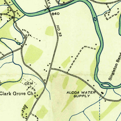 United States Geological Survey Maryville, TN (1935, 24000-Scale) digital map