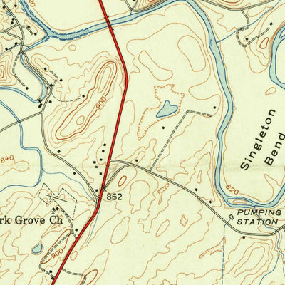 United States Geological Survey Maryville, TN (1941, 24000-Scale) digital map