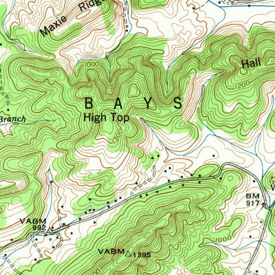 United States Geological Survey Maryville, TN (1953, 24000-Scale) digital map
