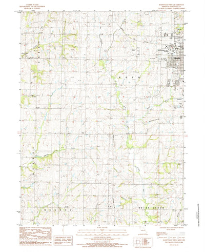 United States Geological Survey Maryville West, MO (1984, 24000-Scale) digital map