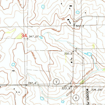 United States Geological Survey Maryville West, MO (1984, 24000-Scale) digital map