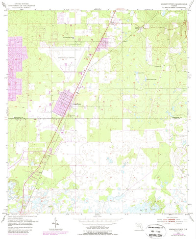 United States Geological Survey Masaryktown, FL (1954, 24000-Scale) digital map