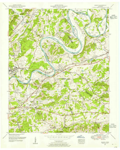 United States Geological Survey Mascot, TN (1953, 24000-Scale) digital map