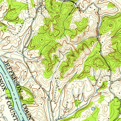 United States Geological Survey Mascot, TN (1953, 24000-Scale) digital map