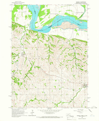 United States Geological Survey Maskell, NE-SD (1964, 24000-Scale) digital map