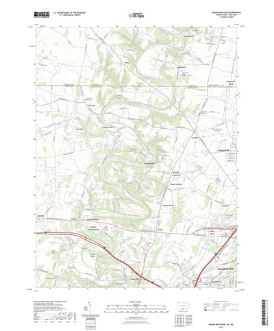 United States Geological Survey Mason and Dixon, PA (2023, 24000-Scale) digital map