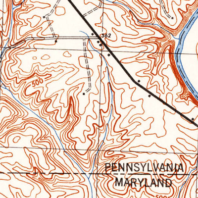 United States Geological Survey Mason And Dixon, PA-MD (1944, 24000-Scale) digital map