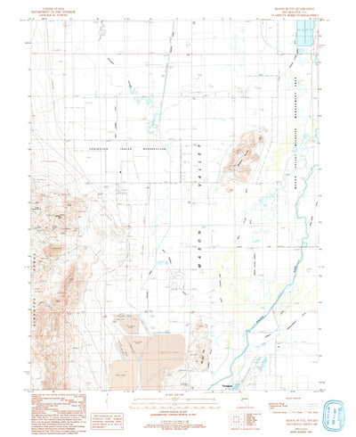United States Geological Survey Mason Butte, NV (1987, 24000-Scale) digital map