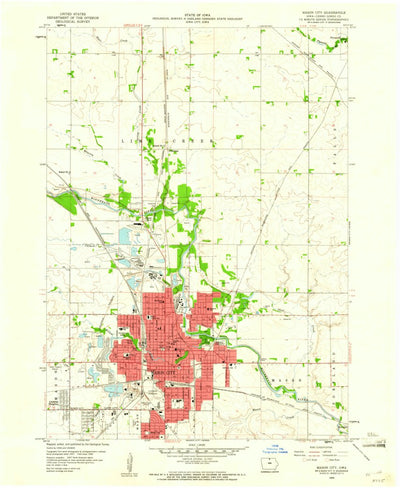 United States Geological Survey Mason City, IA (1959, 24000-Scale) digital map