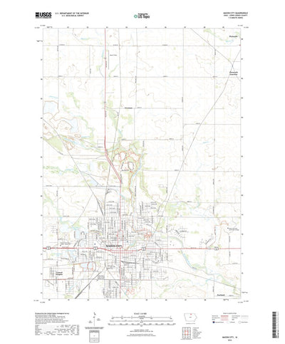 United States Geological Survey Mason City, IA (2022, 24000-Scale) digital map