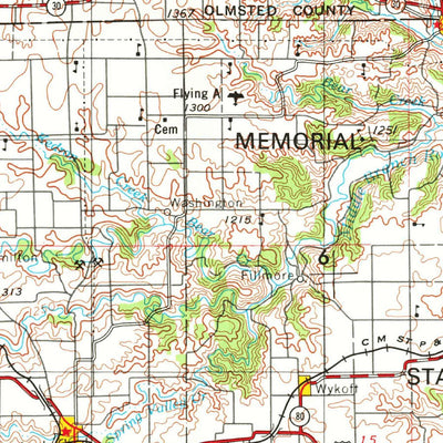 United States Geological Survey Mason City, IA-MN (1954, 250000-Scale) digital map