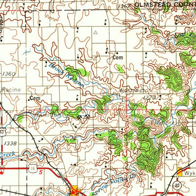 United States Geological Survey Mason City, IA-MN (1958, 250000-Scale) digital map