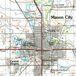 United States Geological Survey Mason City, IA-MN (1985, 100000-Scale) digital map