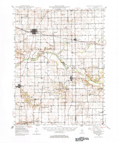 United States Geological Survey Mason City, IL (1948, 62500-Scale) digital map