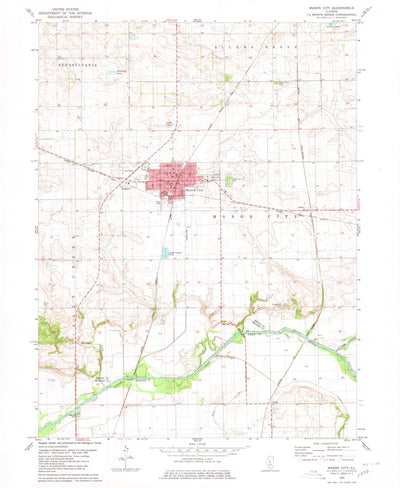United States Geological Survey Mason City, IL (1980, 24000-Scale) digital map