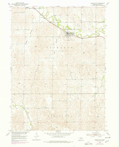 United States Geological Survey Mason City, NE (1951, 24000-Scale) digital map