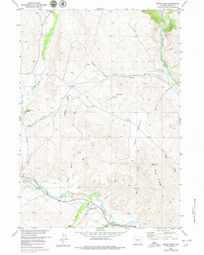 United States Geological Survey Mason Draw, WY (1956, 24000-Scale) digital map