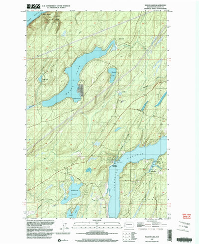 United States Geological Survey Mason Lake, WA (1997, 24000-Scale) digital map