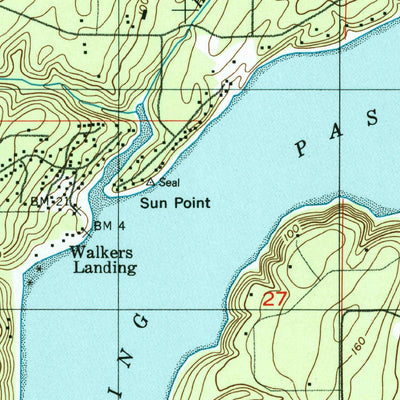 United States Geological Survey Mason Lake, WA (1997, 24000-Scale) digital map