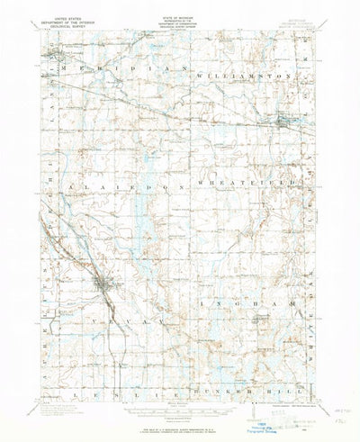 United States Geological Survey Mason, MI (1909, 62500-Scale) digital map