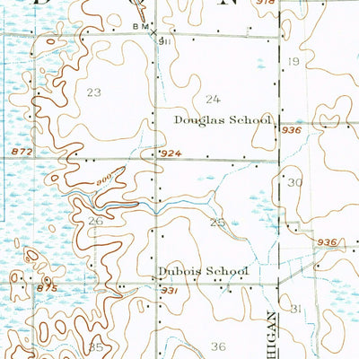 United States Geological Survey Mason, MI (1909, 62500-Scale) digital map