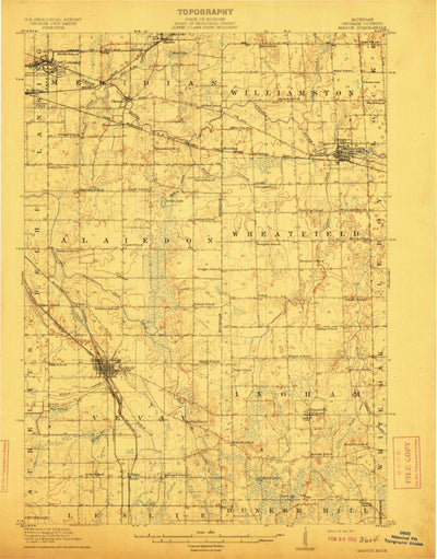 United States Geological Survey Mason, MI (1911, 62500-Scale) digital map