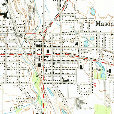 United States Geological Survey Mason, MI (1970, 24000-Scale) digital map