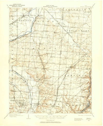 United States Geological Survey Mason, OH (1904, 62500-Scale) digital map