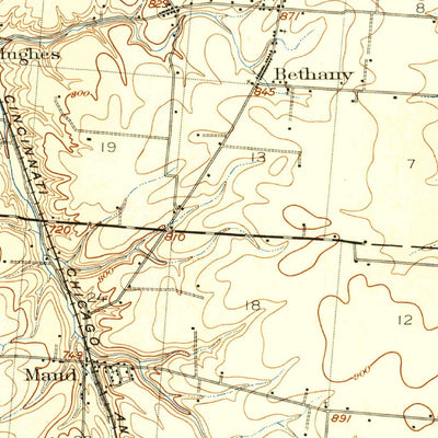 United States Geological Survey Mason, OH (1904, 62500-Scale) digital map