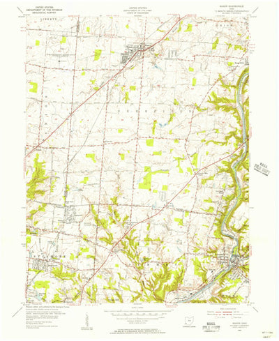 United States Geological Survey Mason, OH (1955, 24000-Scale) digital map