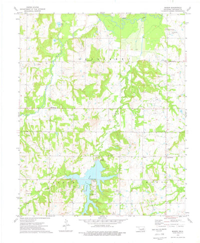 United States Geological Survey Mason, OK (1973, 24000-Scale) digital map