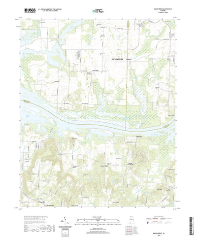 United States Geological Survey Mason Ridge, AL (2020, 24000-Scale) digital map