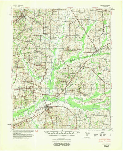 United States Geological Survey Mason, TN (1954, 62500-Scale) digital map