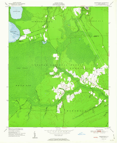 United States Geological Survey Masontown, NC (1951, 24000-Scale) digital map