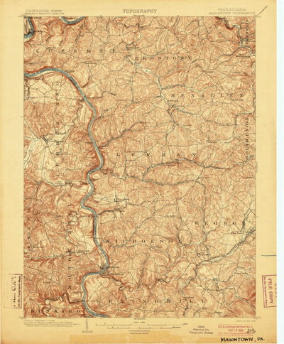 United States Geological Survey Masontown, PA (1903, 62500-Scale) digital map